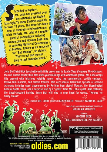 Mr Lobo's Cinema Insomnia: Santa Claus Conquers The Martians (DVD) (US IMPORT) - Picture 2 of 2