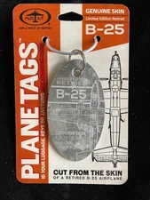 MOTOART PlaneTag WWII B-25 Mitchell Bomber  - #2679 of 5000 - RARE 