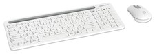 Manhattan Products 180580 Wireless USB Keyboard Mouse Combo Set White
