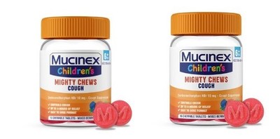 2 NEW Mucinex Children's Cough 16 Chewable Tablets Each Mixed Berry 09/26