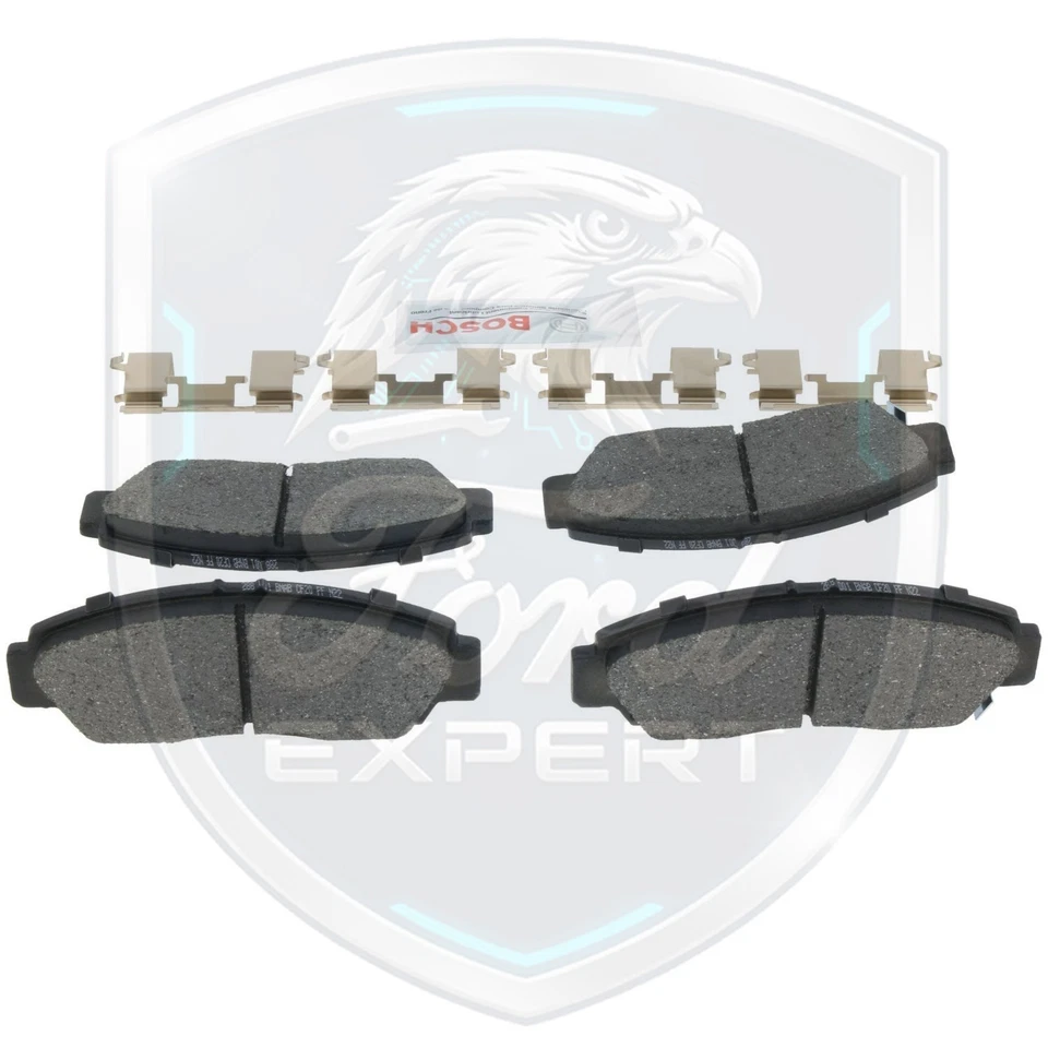 Almohadillas delanteras y zapatas traseras Bosch OEM para Honda Accord 2003-2007 10 años de garantía Foto 3 de 4