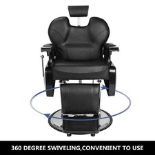 Black All Purpose Hydraulic Recline Barber Chair Salon Beauty Styling Chair