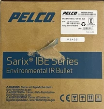 Pelco S-IBE338-1ERUS  Sarix ENH3 Series Environmental IR Bullet 3MP Camera.