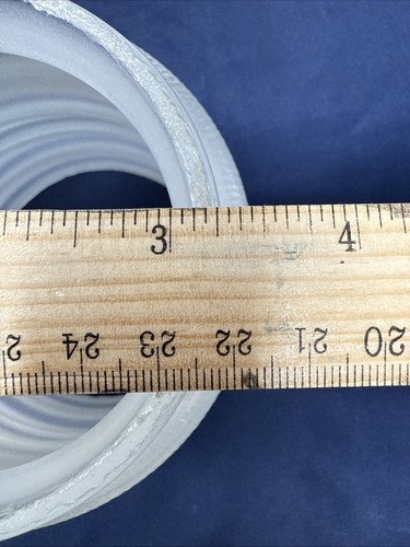 Antico paralume lampada vintage vetro satinato goffrato misura attacco 3 1/4" SET - Foto 11 di 24