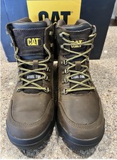 NEW - Mens  Boots Caterpillar Outline - Steel Toe - Size 13