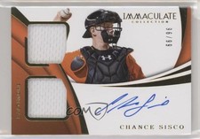 2018 Panini Immaculate Rookie Dual Materials 96/99 Chance Sisco #RDM-CS Auto 1u6