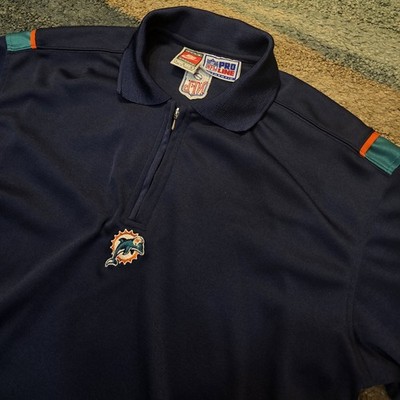 Vintage Miami Dolphins NIKE NFL 1/4 Zip Pro Line Mens Size L