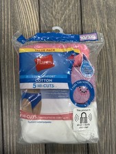 Hanes Women's Cool Comfort Cotton Hi-Cuts Panties 5-Pack Size 10/3XL Assorted