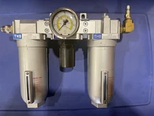 3/4" NPT FRL Compressor Filter Regulator Lubricator Combo Compressed Air System