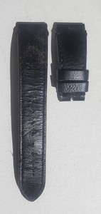 Authentic Distressed Tudor Black Leather Watch Strap 22/18mm OEM