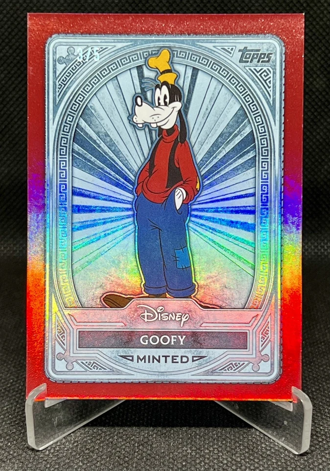 Goofy 2025 Topps Disney Mint Red #3/5  - image 2 of 4