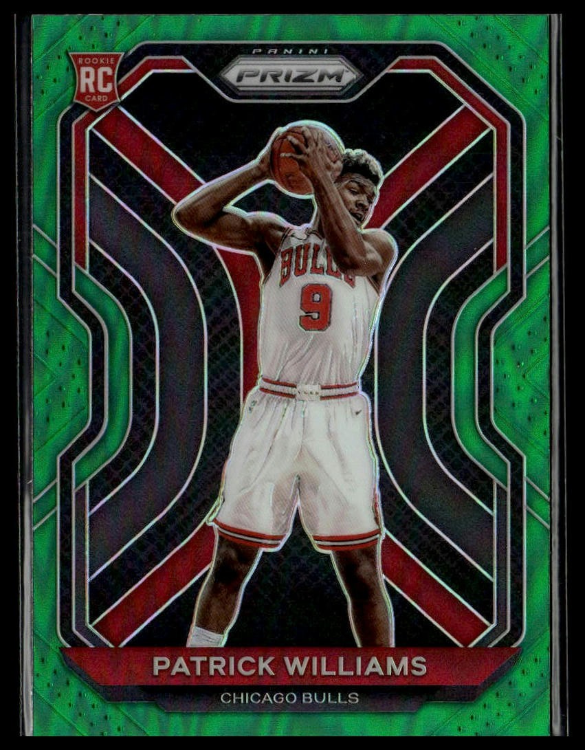 Patrick Williams 2020-21 Panini Prizm Green Prizms #288 RC Chicago Bulls