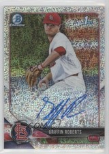 2018 Bowman Draft Chrome Pick Sparkles Refractor 38/71 Griffin Roberts Auto 15r3