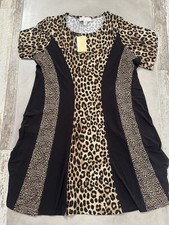 MICHAEL Michael Kors Mix Leopard Cheetah Print Short Sleeve Dress Size 0X NWT