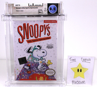 Snoopy's Silly Sports Spectacular NES New 1990 Factory Sealed WATA PSA 8.5 B+