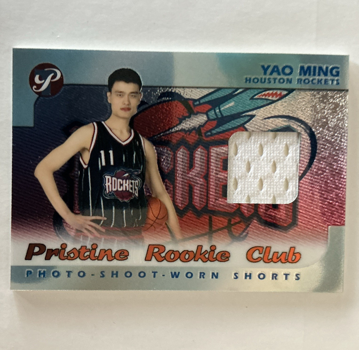Topps Pristine 2002-03 Rookie Club PRC-YM Yao Ming Rockets Memorabilia RC