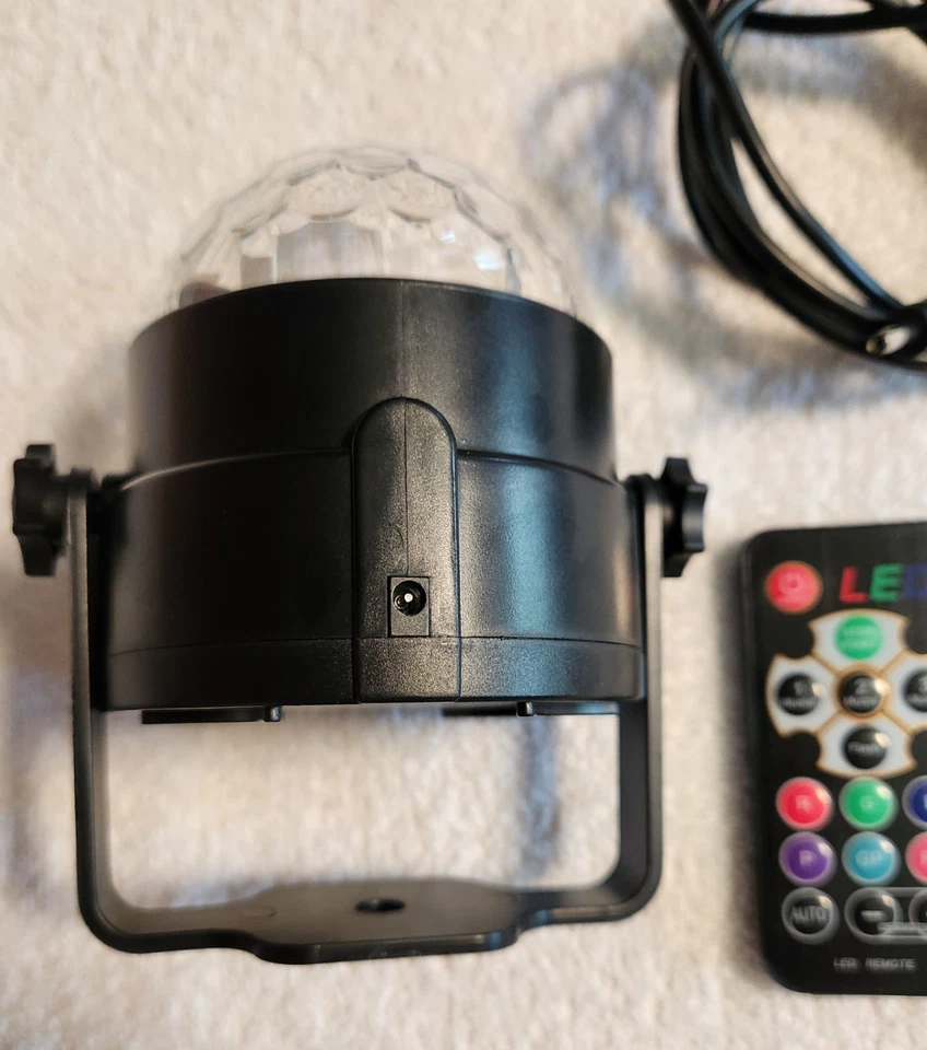 RGB Disco Ball Party Light LED Strobe Lamp With Remote Sound Activated Options - Image 3 of 4