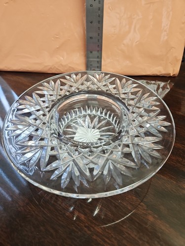 Waterford "Bethany " Crystal Pillar Candle Holder / Wine Bottle Coaster - Picture 4 of 13