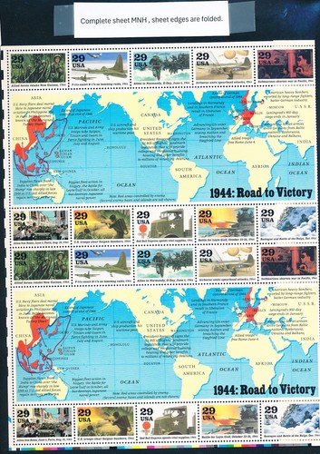 XE48922 USA 1994 WW2 Battles Events XXL Bogen MNH