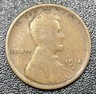 1914 D Lincoln Wheat Penny Copper Cent 1C VG Very Good Key Date Denver Lincoln Wheat