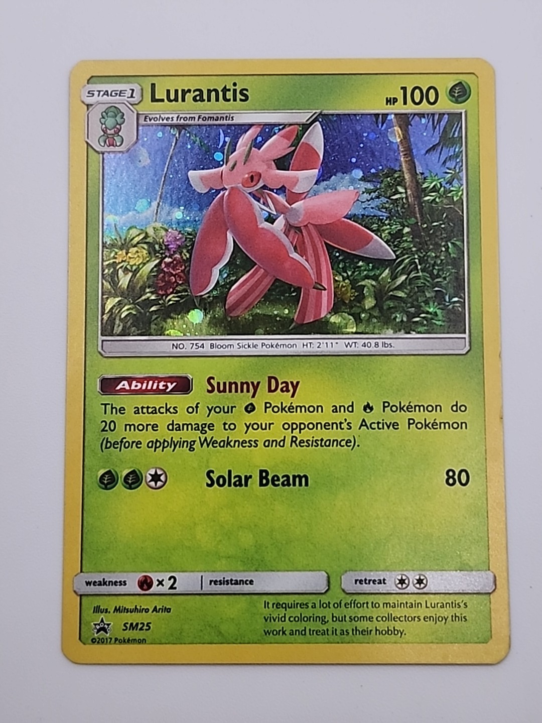 Lurantis #SM25 - Sun & Moon - Cosmos Holo Promo Pokemon Card