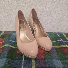 Christian Siriano for Payless High Heel Shoes Size 8 Pale Pink Patent Leather 3"