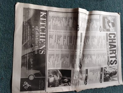 Sk214 Ephemera 1991 March 9 Chart UK Top Fifty Should I Stay The Clash 