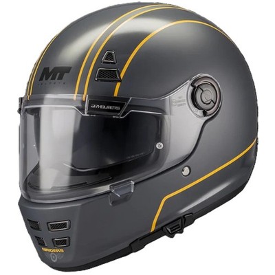 MT Jarama Wild Motorrad Retro Helm Integralhelm ECE 22.06 Crash Bike Deckel