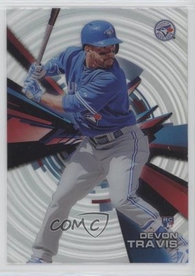2015 Topps High Tek Spiral Pattern 2 Spiral/Dots Devon Travis Rookie RC g1z