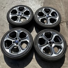 4x Genuine Ford Fiesta ST180 MK7 17” Snowflake Alloy Wheels & Tyres 6mm 7.5J OEM