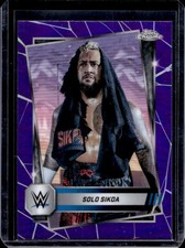 2025 Topps Chrome WWE Solo Sikoa Purple Refractor #17