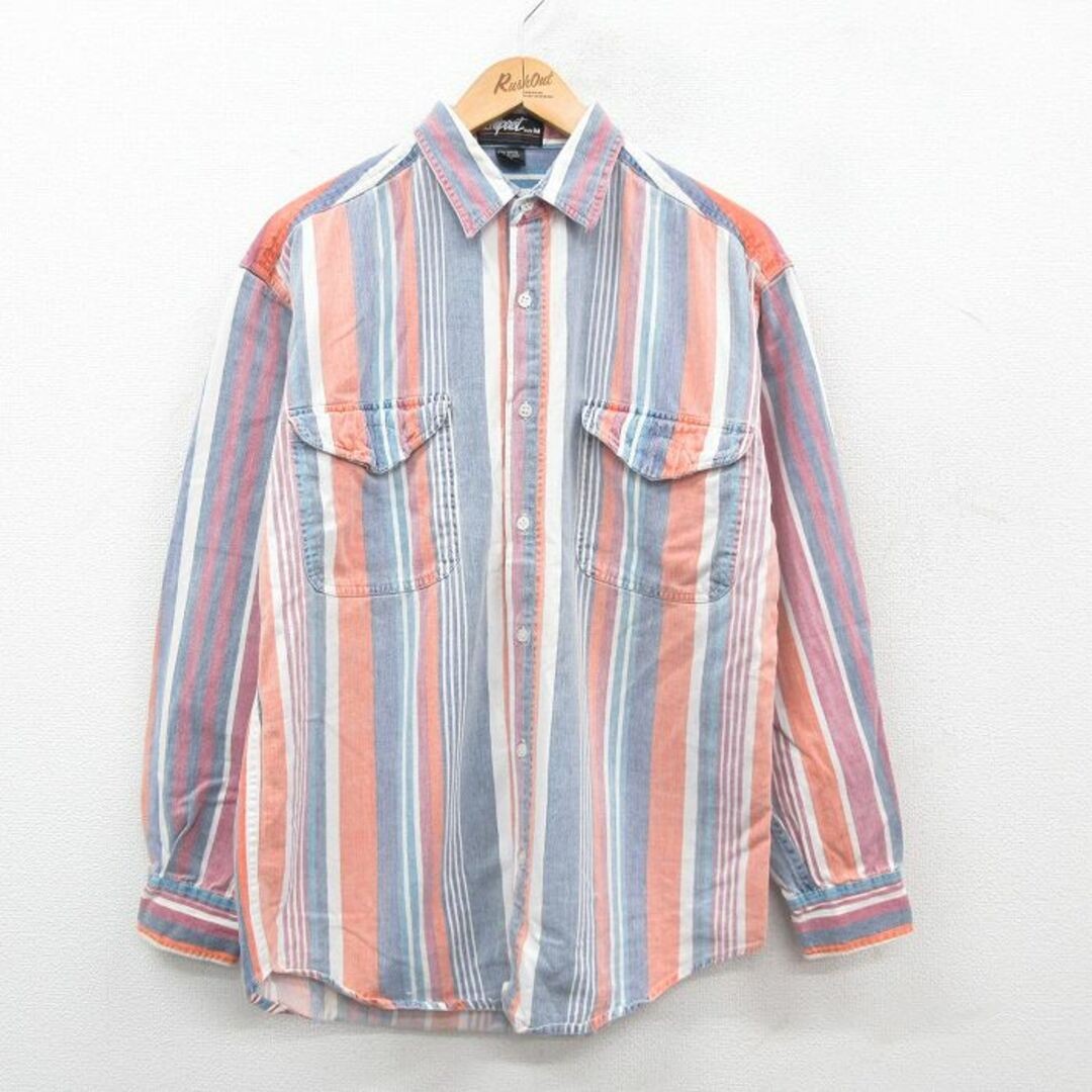 ALTRA L camicie vintage manica lunga uomo anni 00 cotone blu navy altre usate SSYR 0