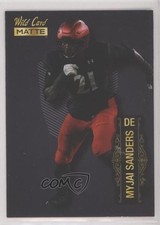 2022 Wild Card MATTE Black Myjai Sanders #MB-86 Rookie RC. rookie card picture