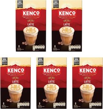 Kenco Baileys Latte Instant Coffee Sachets 8X15.0G (Pack of 5, Total 40 Sachets