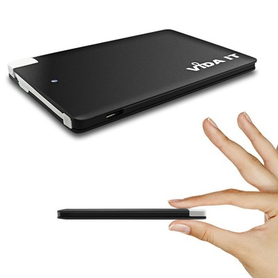 vCard 2500mAh Powerbank USB Externer Akku Dünn Tragbares Ladegerät von Voya...