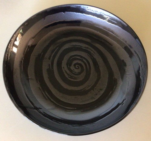 MINO WARE ~ JAPAN ~ Eight 7 1/2” Soup/Salad Bowls ~ Black - Picture 7 of 8