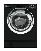 Hoover HBWS49D3ACBE Integrated 9kg 1400 Spin Washing Machine in Black 50417