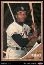 1962 Topps #491 Leon Wagner Angels 3 - VG