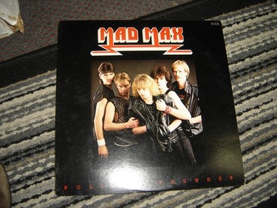 Mad Max - Rollin' Thunder 1984 Japan Vinyl LP Lyrics E/VG+