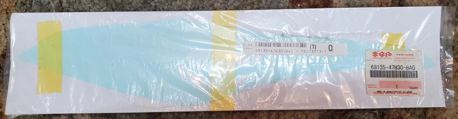 .TAPE, FRAME COVER RH | FOR YWW