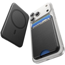 Fanseesy for MagSafe Wallet, 5 Card Holder, 4.17 x 2.83 x 0.51 inches, Black