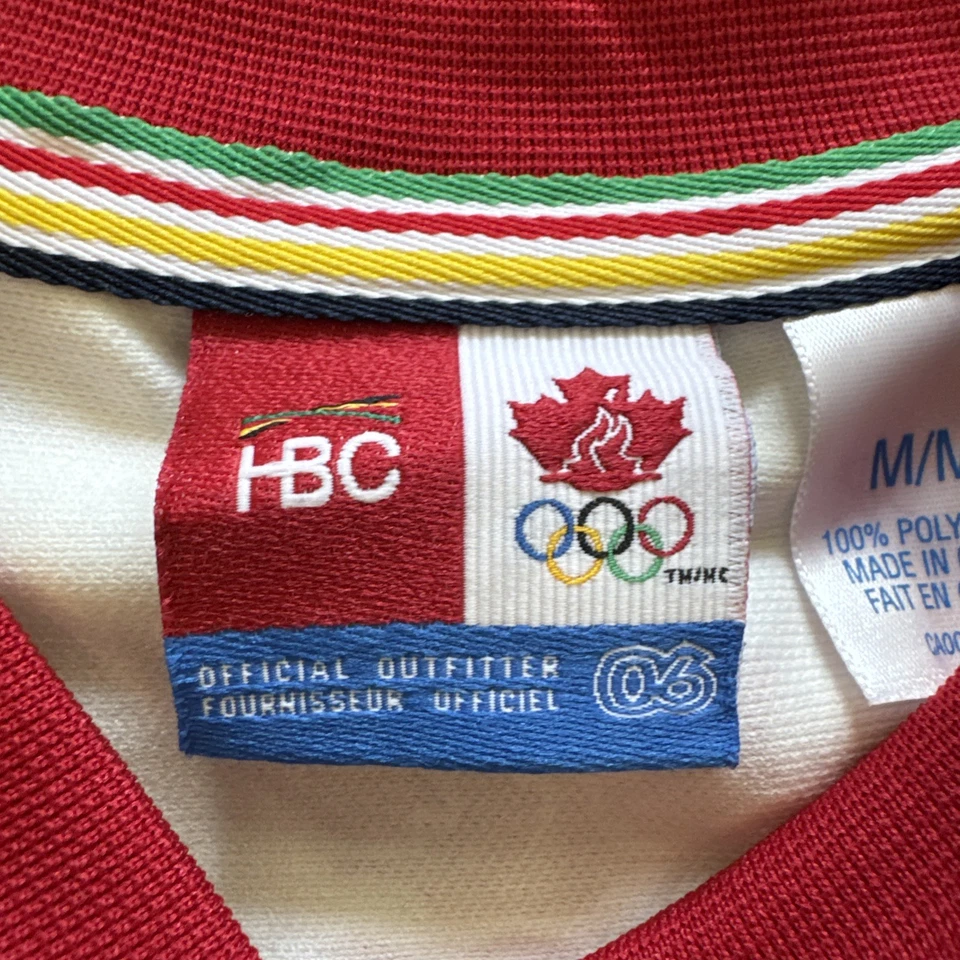 HBC Team Canada Hockey Jersey Womens M 2006 Torino Turin Winter Olympics Vtg Y2k - Image 3 of 4