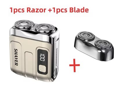 Mini Taschenrasierer USB Mini Rasierer für Herren Wiederaufladbar Wasserdicht