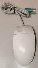 Logitech IBM Beige 2-Button PS2 PS/2 Roller Ball Mouse M-S34 76H5080 501085-0004