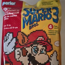 Perler Super Mario Bros 3 3500 Bead Pattern Kit 80-11107 3500 Beads Tweezers