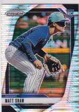 2025 Panini Prizm Matt Shaw Pulsar Prizm Rookie Card /499 #155 - Cubs