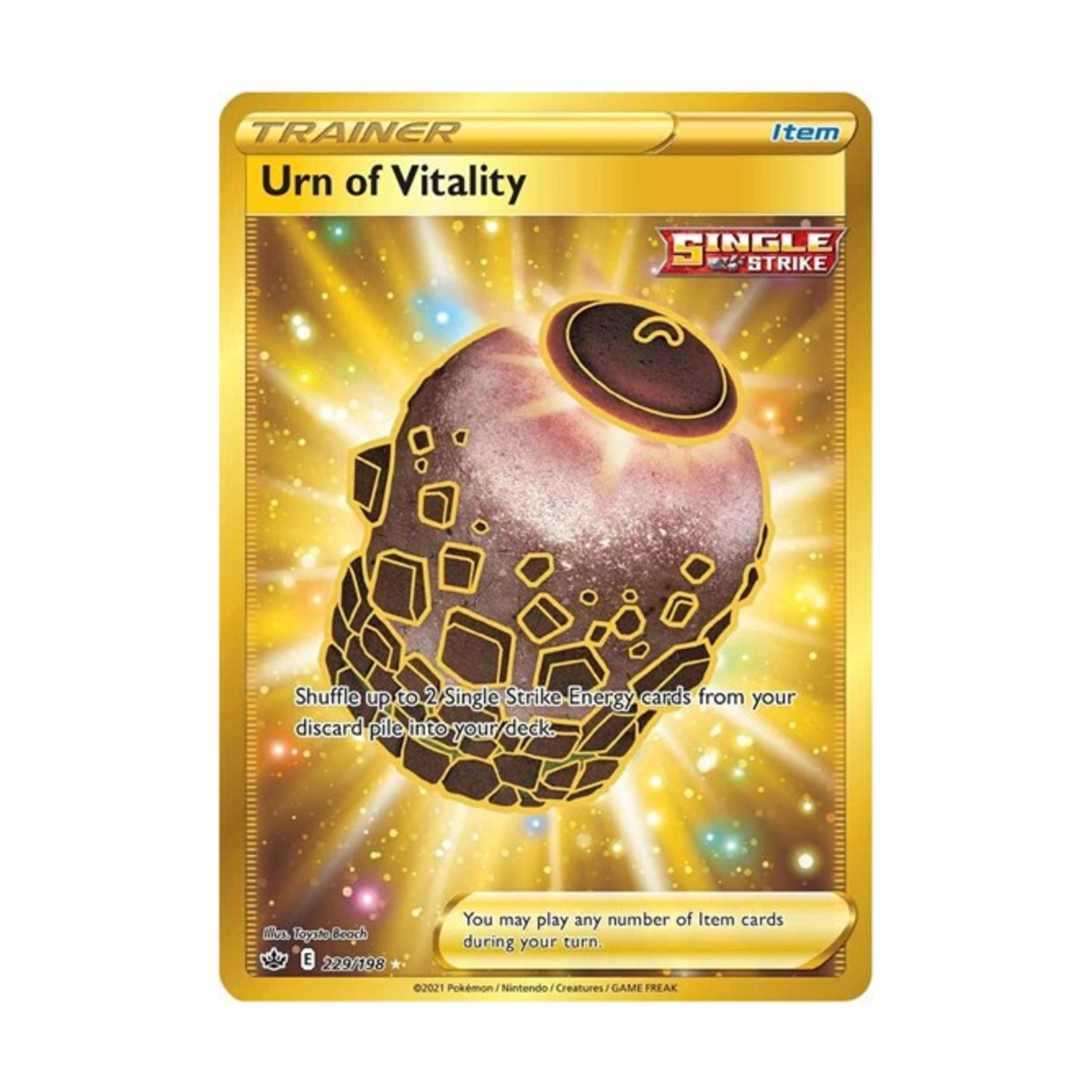 Pokemon SWSH06: Chilling Reign Urn of Vitality (SR) (SR) #229/198 (Holo) NM