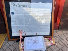 1862 Vellum Deed Document Indenture Calligraphy 52 Dale St., Manchester England