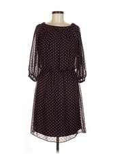 Chaps Women Black Casual Dress 8