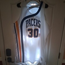 Mitchell & Ness George McGinnis  1972-73 Pacers Jersey 52 USA  Made White Nylon